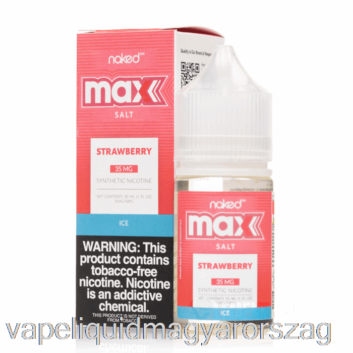 Jég Eper - Meztelen Max Só - 30 Ml 35 Mg Vape E Cigi